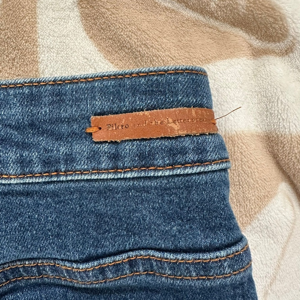 Anthropologie Pilcro High-Rise Trouser Bootcut Jeans Medium Wash Denim Size 31 - Picture 13 of 13